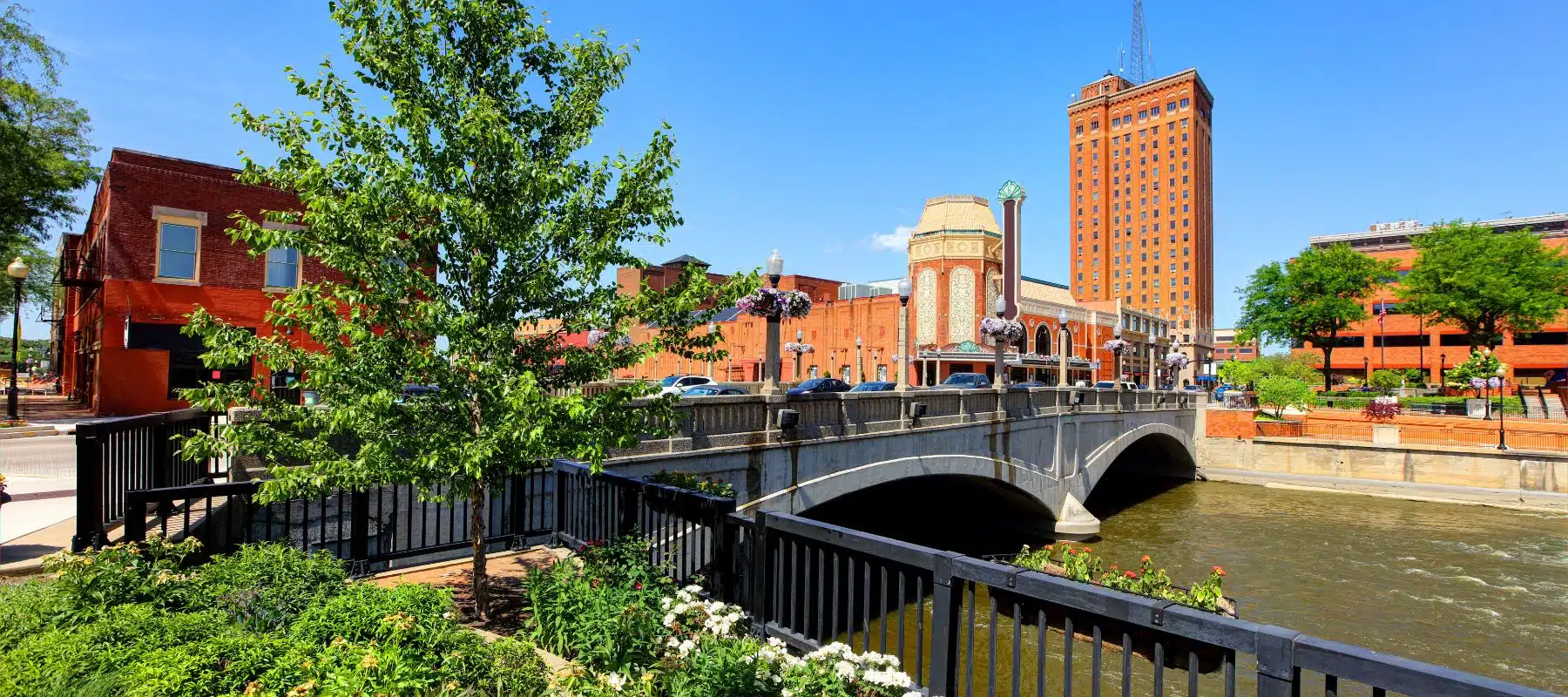 Bridge in downtown Aurora